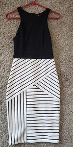 Lulus high apron neckline midi dress